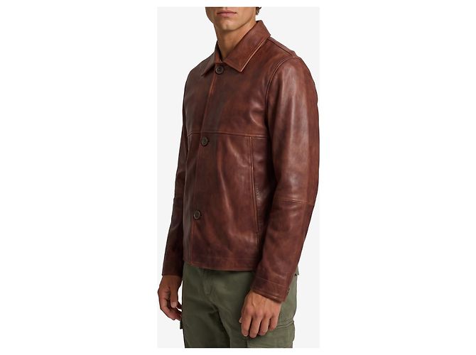 Arma Steep Jacke aus pflanzlichem Leder Braun - Ansicht 2