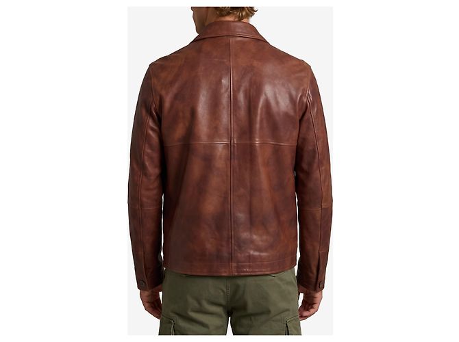 Arma Steep Jacke aus pflanzlichem Leder Braun - Ansicht 3