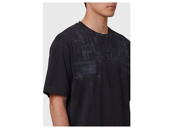 Maison Martin Margiela Camiseta Numeric de algodón Negro - vista 3
