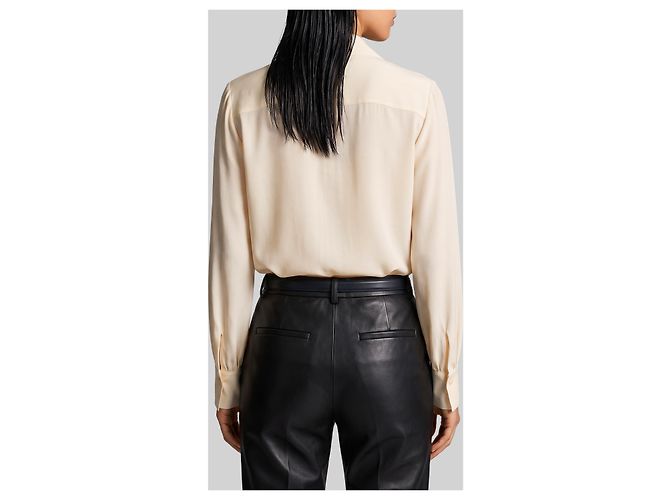 Sutton New York Blusa in double georgette Champagne - vista 3