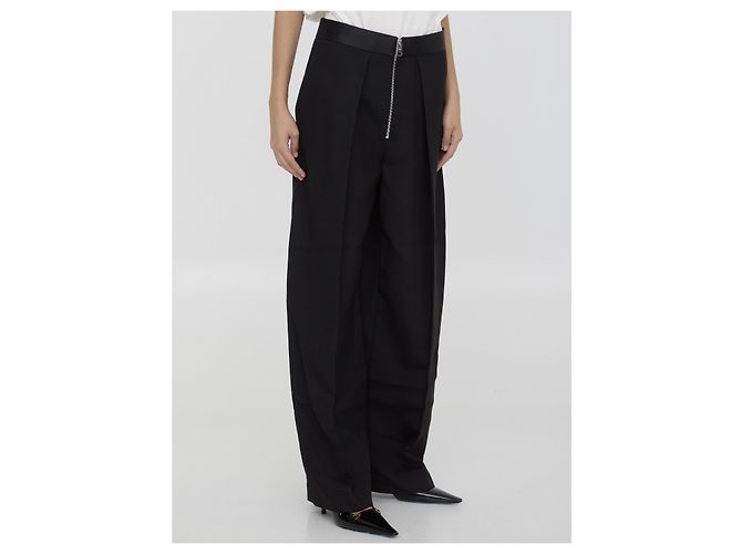 Pantalones Marine Khaite negros de viscosa - vista 2