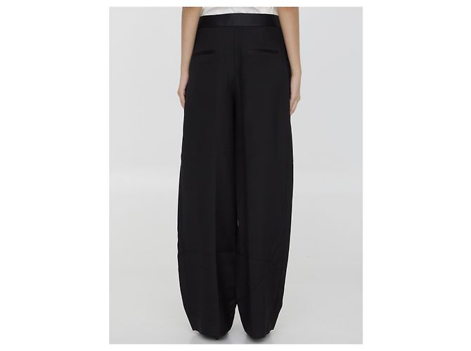 Pantalones Marine Khaite negros de viscosa - vista 4