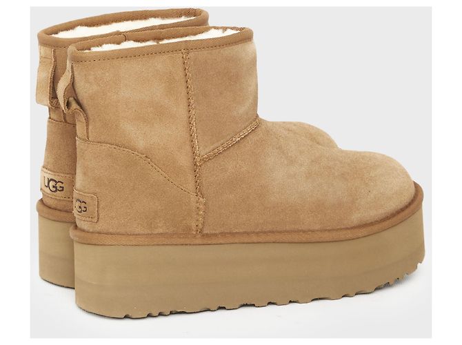 Ugg Classic Mini Platform Marrone - vista 3