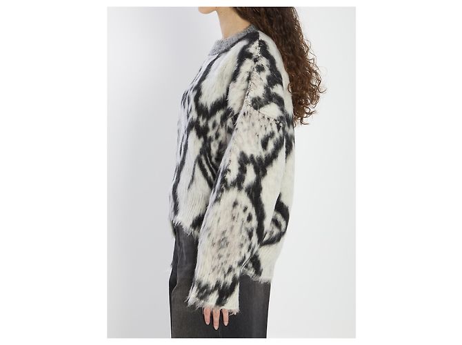 Jersey Attico con Estampado de Pitón Blanco - vista 3