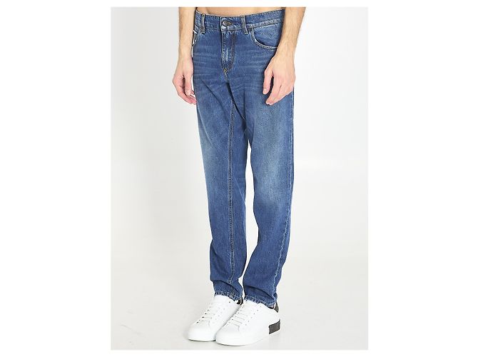 Dolce & Gabbana Jeans aus hellblauem Baumwoll-Denim - Ansicht 2