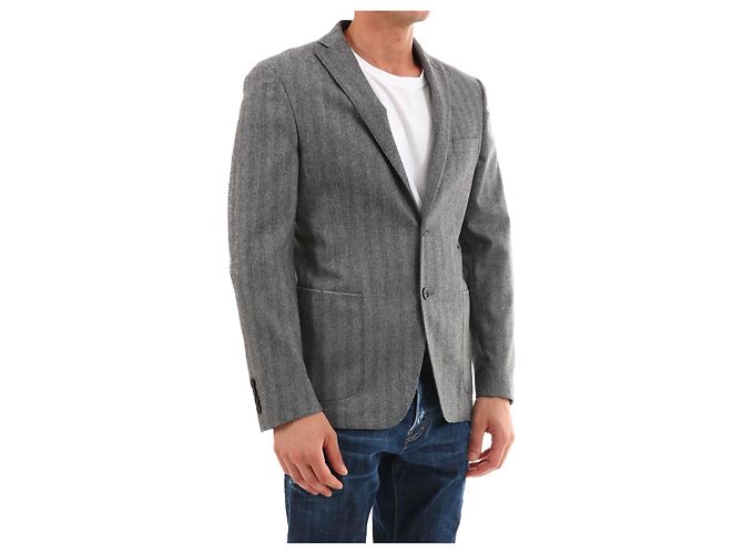 Tonello Wolljacke Grau - Ansicht 2