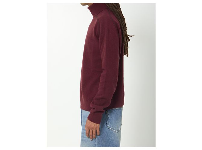 Maison Martin Margiela Rollkragenpullover aus Schurwolle Bordeaux - Ansicht 3