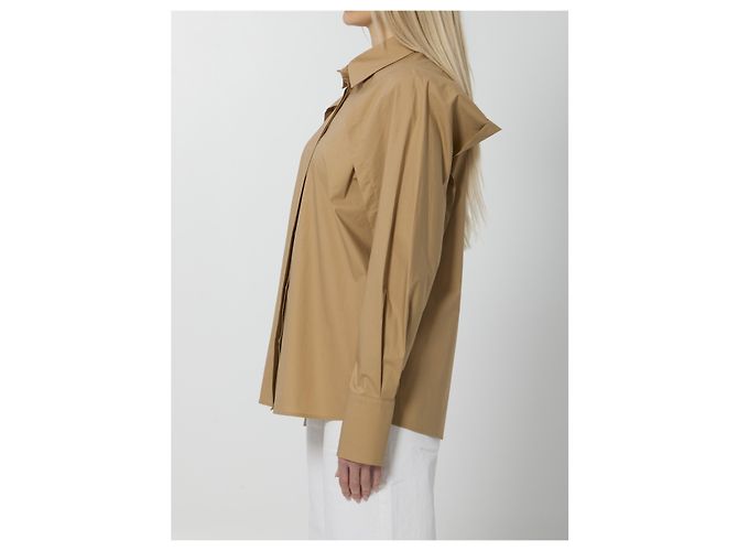 Camicia Federica Tosi a maniche aperte beige - vista 3