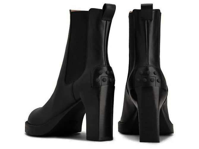 Tod's Chelsea boots in leather Black - view 3