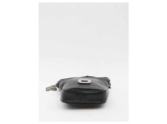 Borsa Nano Pilgrim Roger Vivier nera in pelle Nero - vista 3