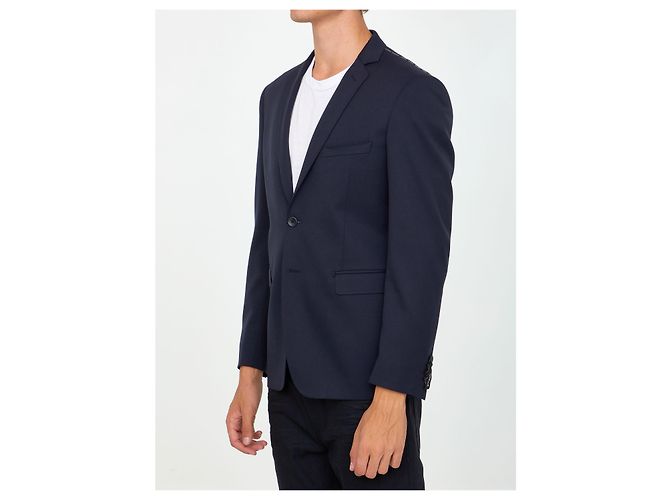 Tonello Sakko aus blauer Wollgabardine - Ansicht 2