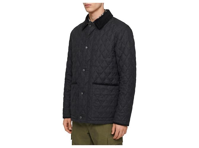 Burberry Haddington gesteppte Nylonjacke Schwarz - Ansicht 2