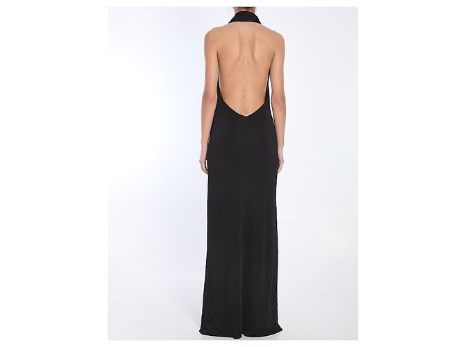 Khaite Roza langes Kleid schwarz Viskose - Ansicht 4