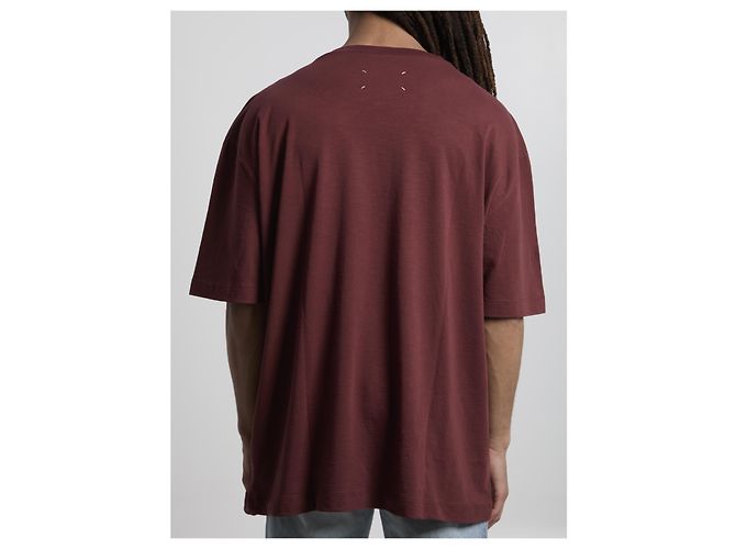 Maison Martin Margiela Camiseta ultra-oversize Burdeos - vista 4