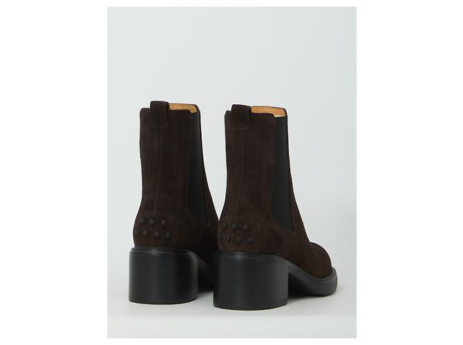 Tod's Brown Suede Ankle Boots - view 3