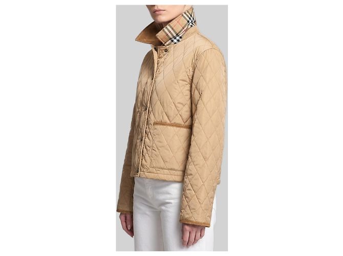 Burberry Chaqueta corta acolchada estilo campo Beige - vista 2