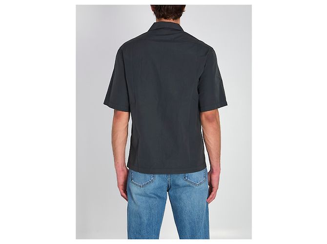 Camicia Barena Solana Bagio in popeline di cotone grigia Grigio - vista 4