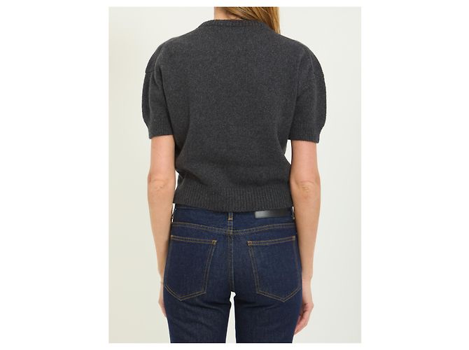 Pull en maille Khaite en cachemire gris - vue 4