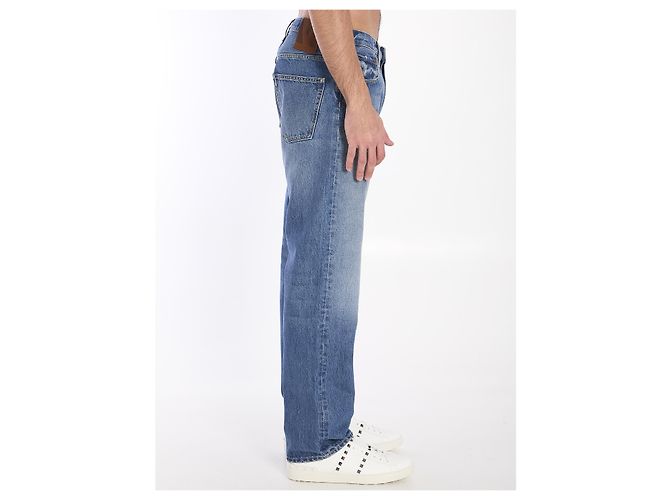 Pantaloni in denim azzurro chiaro Valentino Garavani Blu chiaro - vista 3