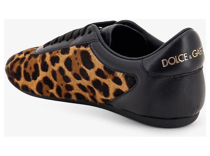 Dolce & Gabbana Ballet-Sneaker aus Ponyhaar in Leopardenprint Braun - Ansicht 3