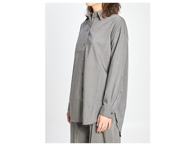 Jacquemus Le Chemise d'Hommen Hemd Grau - Ansicht 2