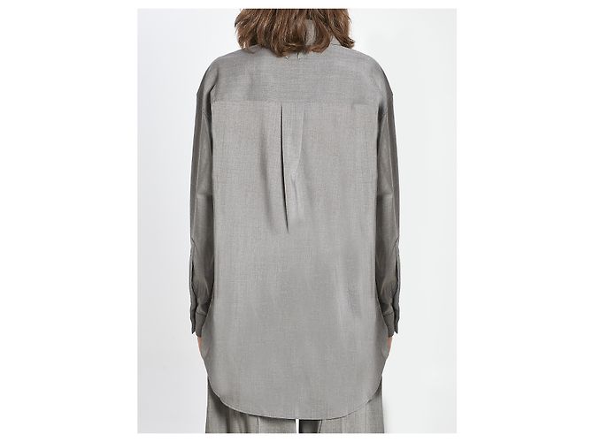 Jacquemus Le Chemise d'Hommen Hemd Grau - Ansicht 4