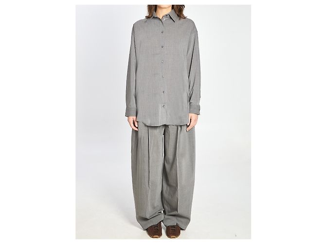 Jacquemus Le Chemise d'Hommen Hemd Grau - Ansicht 5