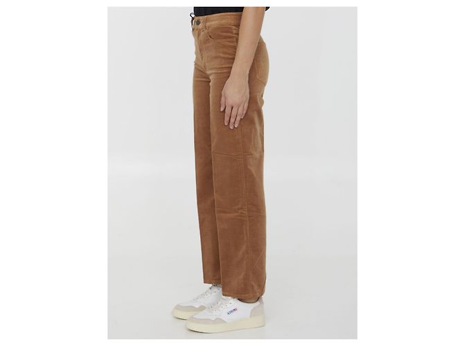Paige Jeans Jeans Paige Leenah beige in misto cotone - vista 3