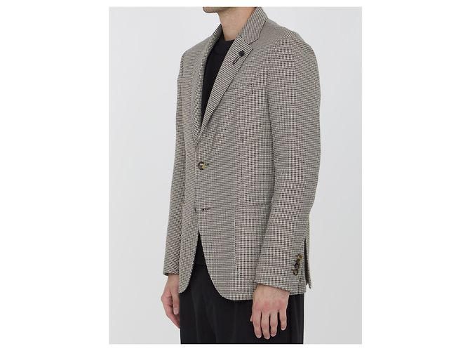 Giacca Lardini pied-de-poule in lana e viscosa Multicolore - vista 2