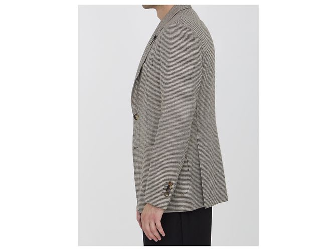 Giacca Lardini pied-de-poule in lana e viscosa Multicolore - vista 3