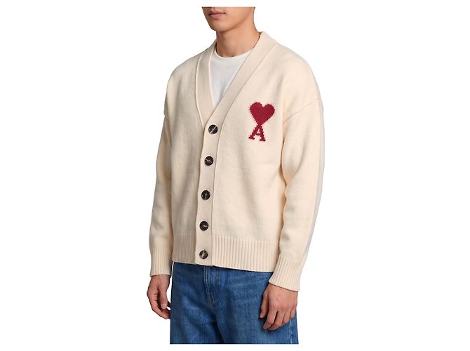 Ami Paris Ami de Coeur Cardigan Roh - Ansicht 2