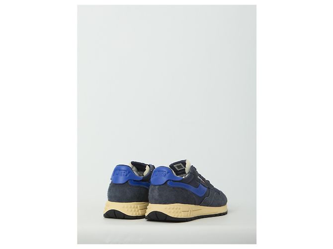 Sneakers Autry in Nylon e Camoscio Blu - vista 3
