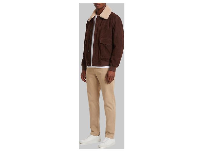 Arma Blouson bomber Bari Gritty en daim Marron - vue 2