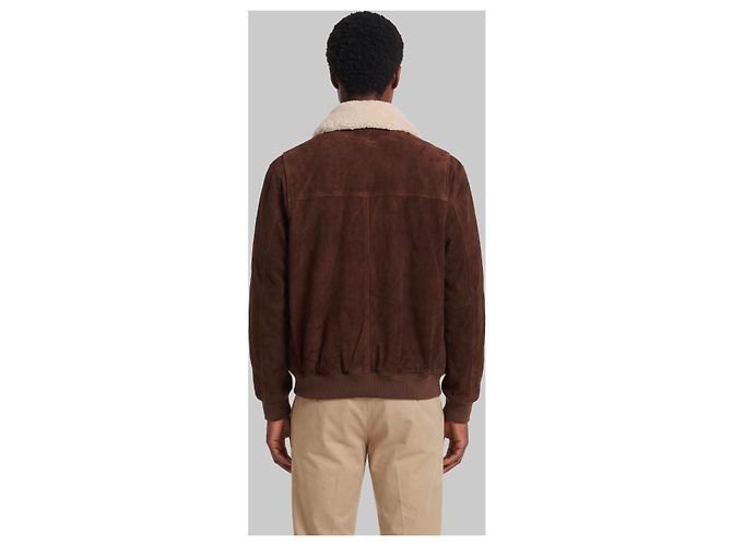 Arma Blouson bomber Bari Gritty en daim Marron - vue 3
