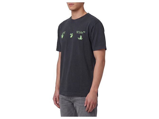 Off White T-shirt Bacco Arrow Skate Nero - vista 2