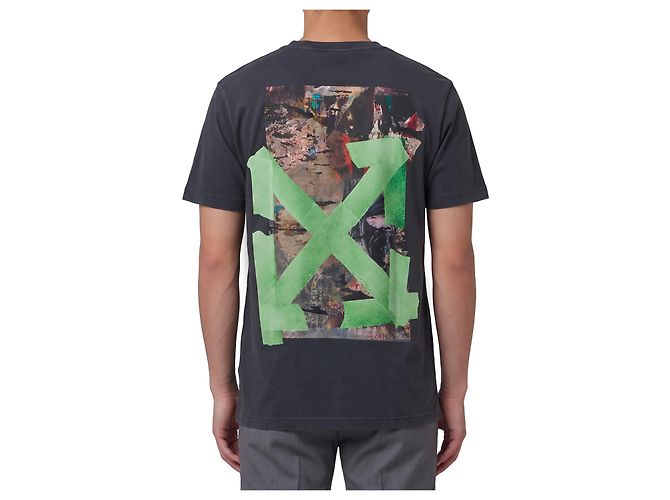 Off White T-shirt Bacco Arrow Skate Nero - vista 3