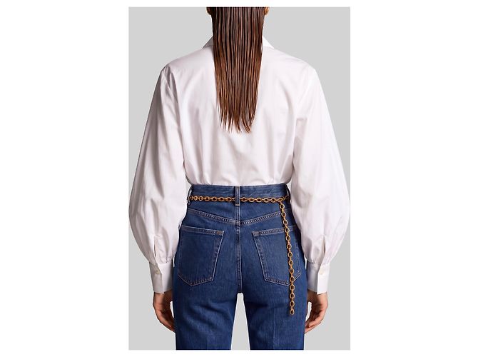 Sutton New York Bluse aus weißer Baumwollpopeline - Ansicht 3