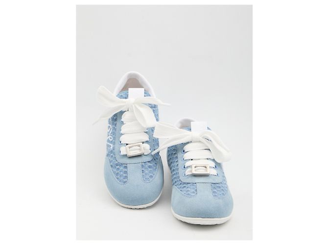 Roger Vivier Viv Low Sneaker hellblau Leder - Ansicht 5