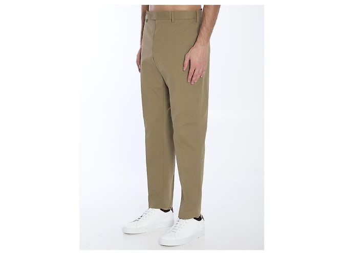 Pantaloni Edge PT Torino beige in cotone - vista 2
