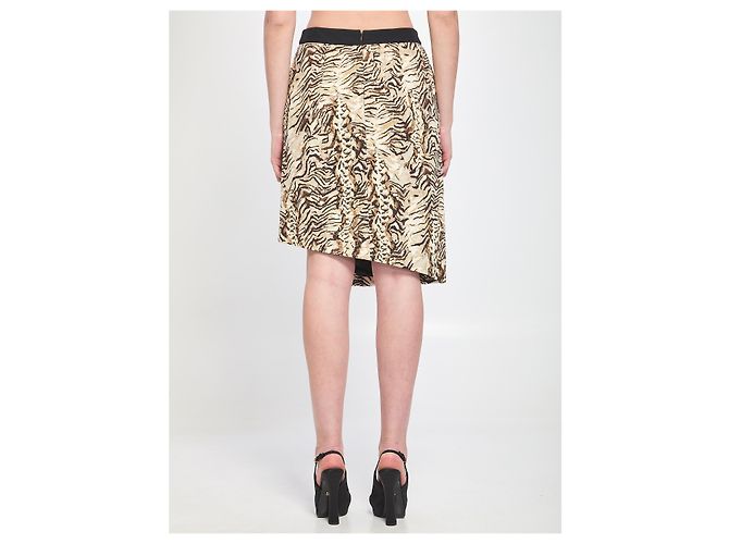 Emanuel Ungaro Saia com estampado animalier Branco - vista 2