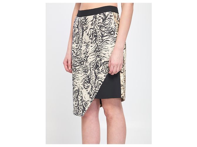 Emanuel Ungaro Saia com estampado animalier Branco - vista 3
