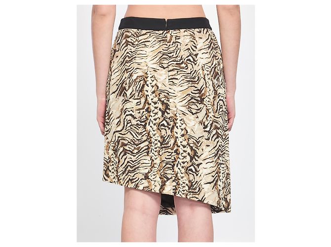 Emanuel Ungaro Saia com estampado animalier Branco - vista 4