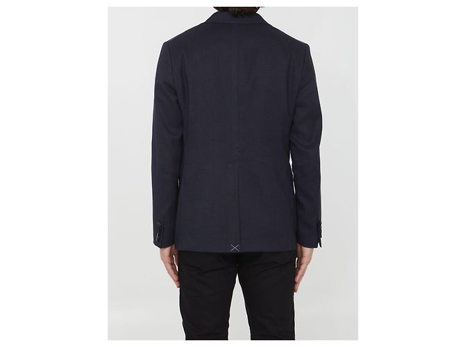 Tonello Linen and viscose jacket Blue - view 4
