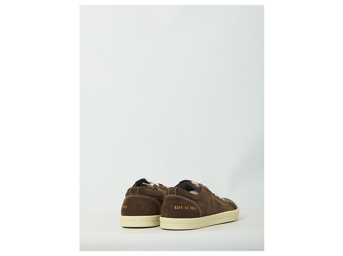 Common Projects Premium Skate Sneaker aus schwarzem Nubukleder Braun - Ansicht 3
