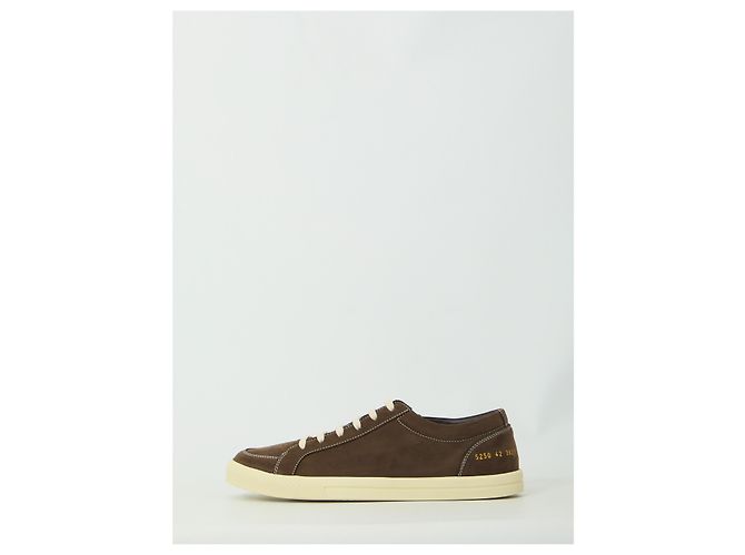 Common Projects Premium Skate Sneaker aus schwarzem Nubukleder Braun - Ansicht 4