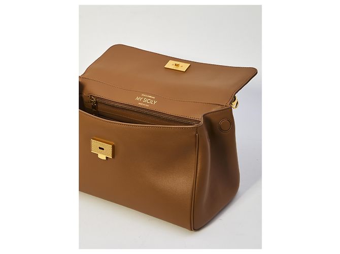 Dolce & Gabbana borsa My Sicily medium Marrone - vista 4