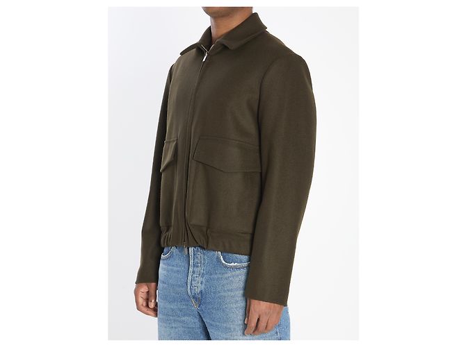 Barena Magan Caramal Green Wool Jacket - view 2