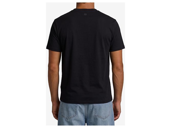 T-shirt Ami Paris Ami de Coeur Nera in Cotone Nero - vista 3