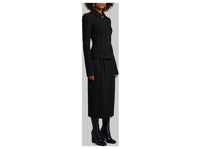 Dolce & Gabbana Chaqueta de lana de botonadura sencilla Negro - vista 2