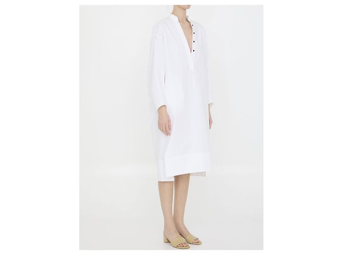 Abito Khaite Brom in cotone bianco - vista 2